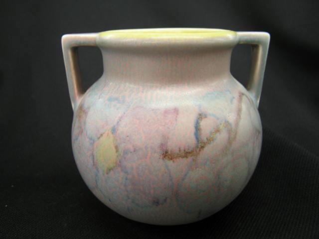 Appraisal: Rookwood Art Pottery Handled Vase matte floral decoration artist signed