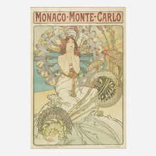 Appraisal: Alphonse Mucha MONACO MONTE-CARLO lithograph in colors h w in