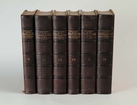 Appraisal: BOOKS SET OF SIX VOLUMES REPORTS OF THE UNITED STATES