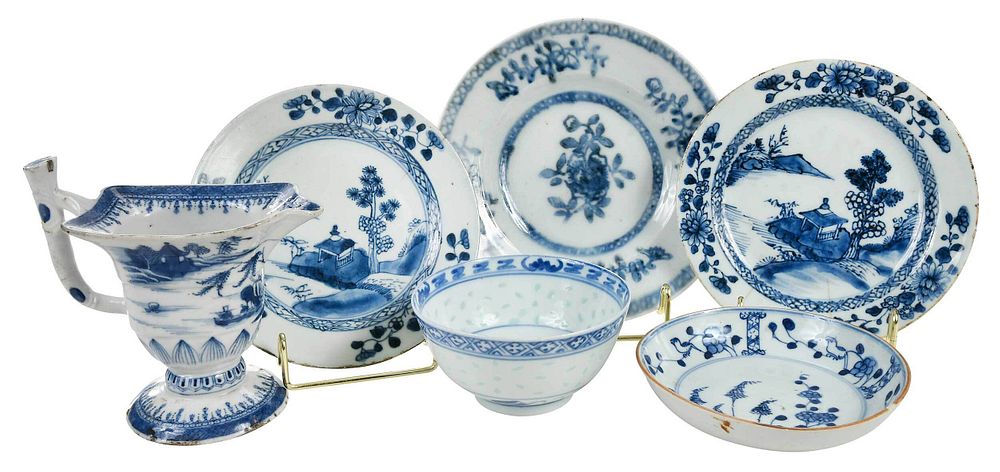 Appraisal: Six Pieces of Chinese Export Porcelain th th century all