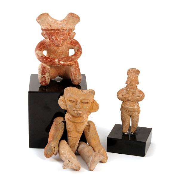 Appraisal: A group of six Pre-Columbian figures height of tallest in