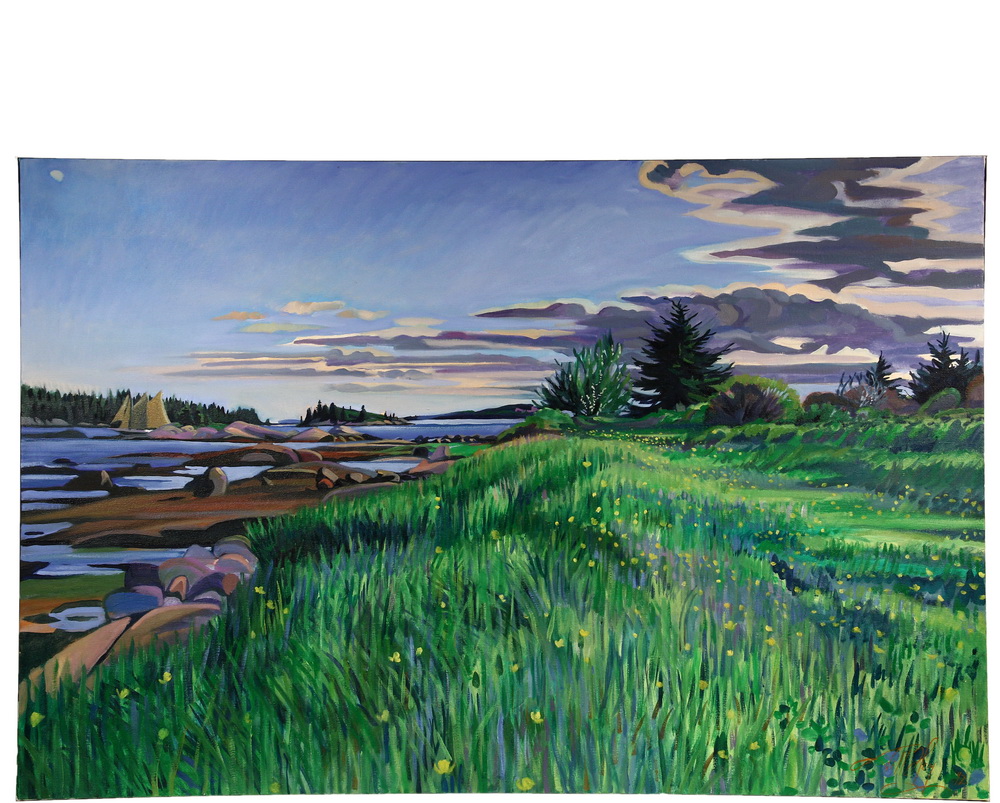 Appraisal: JILL HOY Contemporary Stonington Maine - The Dow Ledges Wind