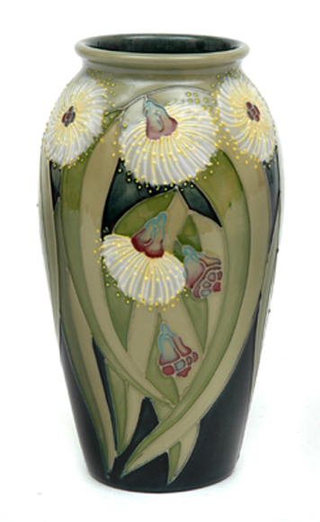 Appraisal: A MOORCROFT LIMITED EDITION VASE Circa Baluster decorated with flowering