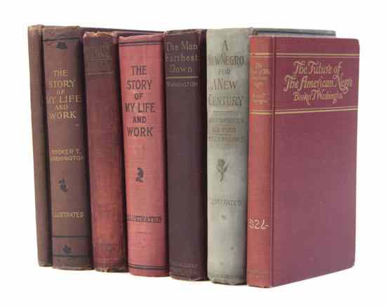 Appraisal: AFRICAN AMERICANA WASHINGTON BOOKER T A group of seven books