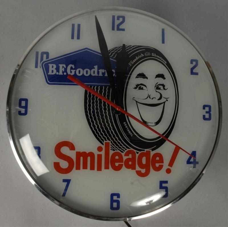 Appraisal: Goodrich Smileage Light-Up Clock Description Circa s Beautiful working condition