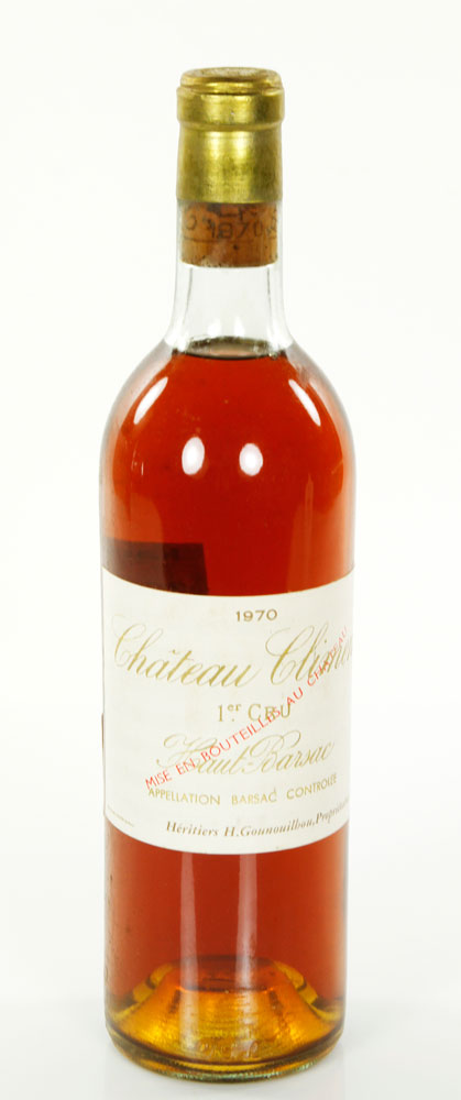 Appraisal: - Chateau Climens Barsac Bottle of Chateau Climens Barsac top