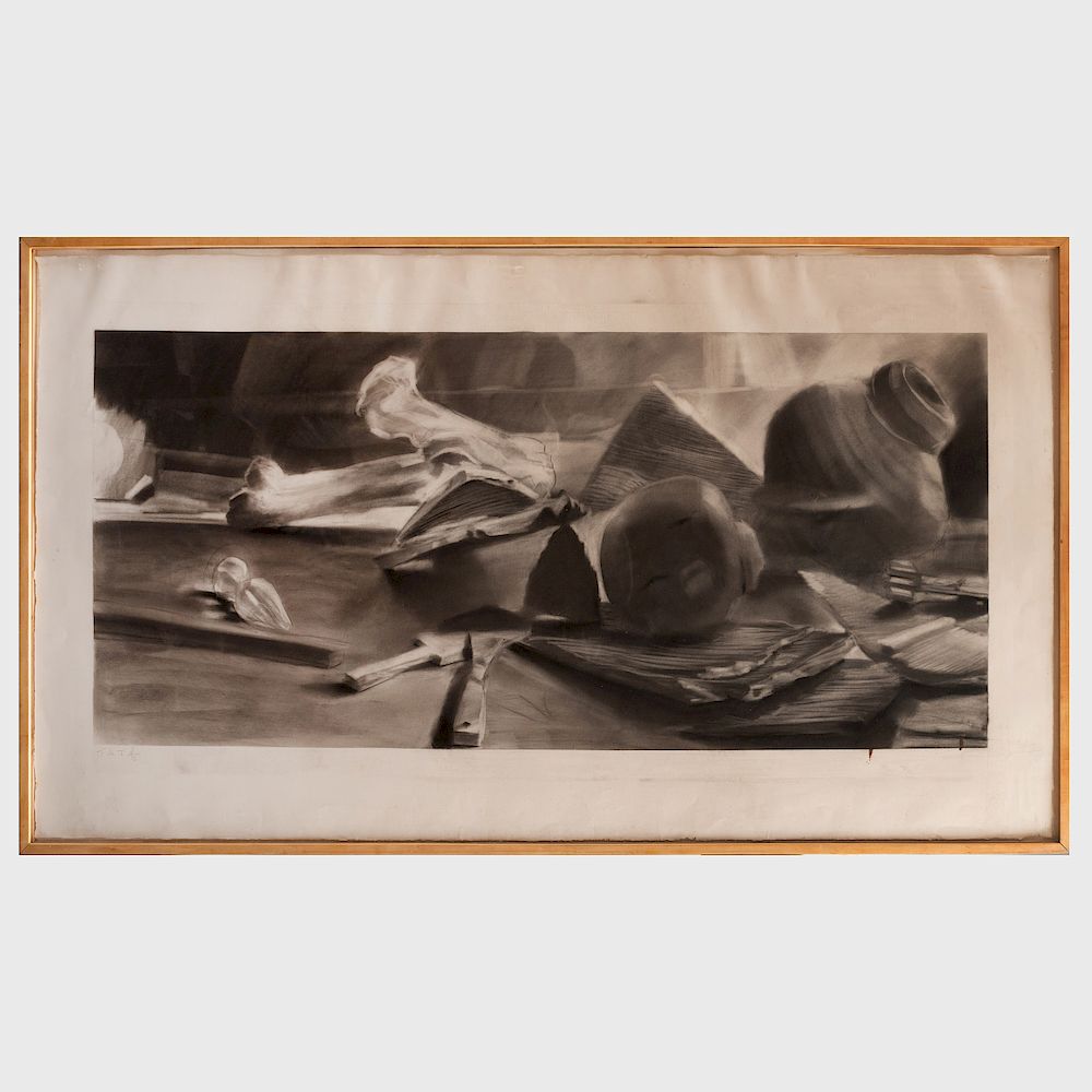 Appraisal: Tula Telfair b Untitled Charcoal on paper signed 'Tula Telfair'