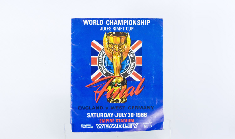 Appraisal: Jules Rimet World Cup Souvenir Programme England V West Germany