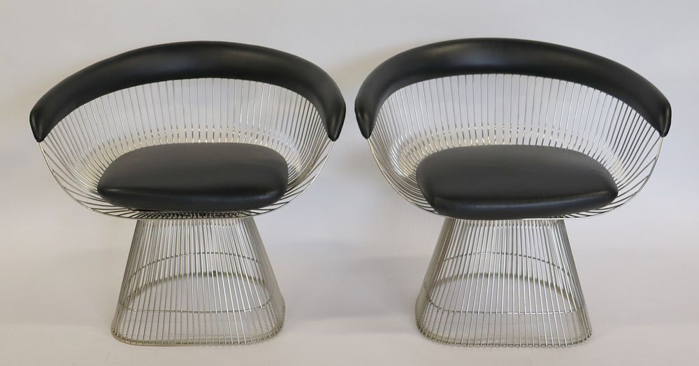 Appraisal: Pair Of Warren Platner Design Chairs From a Westport CT