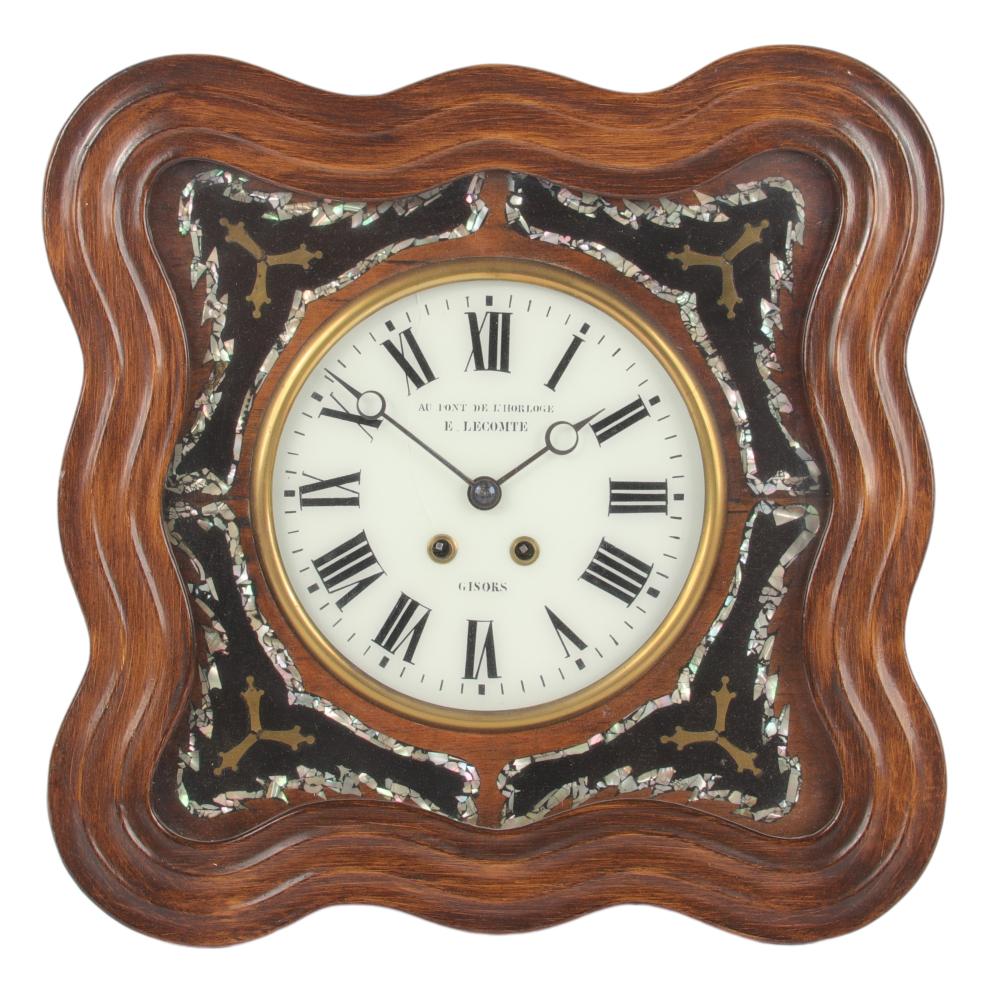 Appraisal: NAPOLEON III 'OEIL DE BOEUF' WALL CLOCK AU PONT DE