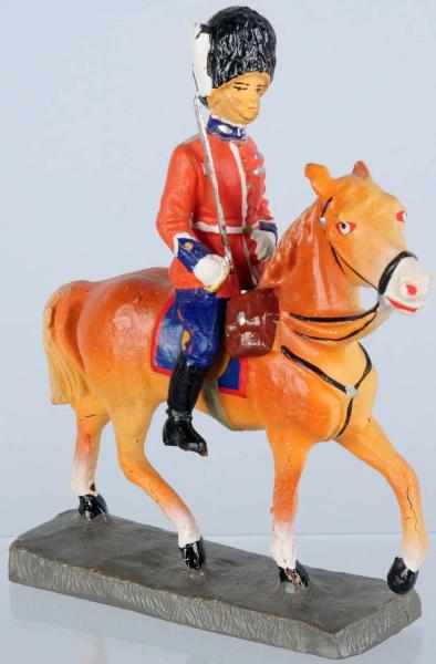 Appraisal: Elastolin cm Mounted English Guard In beautiful condition Condition Excellent