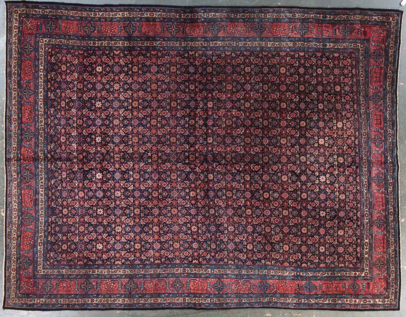 Appraisal: Fine antique Kazvin carpet approx x Persia circa