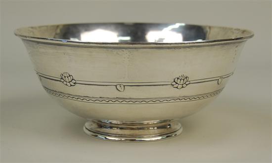 Appraisal: AMERICAN ARTS AND CRAFTS SILVER BOWL Arthur Stone marked H