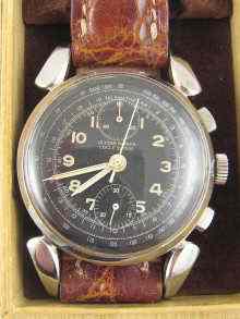 Appraisal: A steel gent's chronograph wrist watch by Ulysse Nardin with