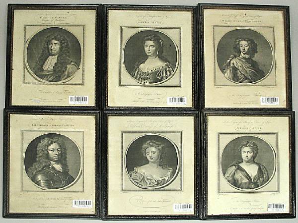 Appraisal: A set of six framed black and white prints of