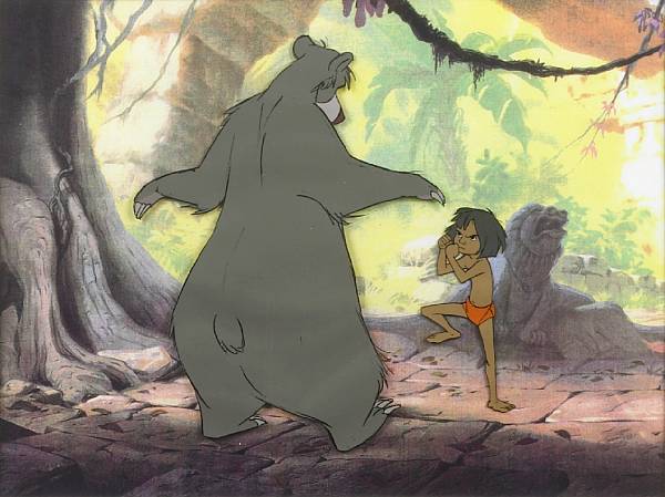 Appraisal: A Walt Disney celluloid from The Jungle Book gouache on