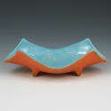 Appraisal: McCoy tray in Art Deco style with light blue high