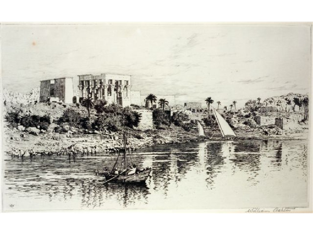 Appraisal: SIR JOHN WILLIAM ASHTON - PAIR OF ETCHINGS OF EGYPTIAN