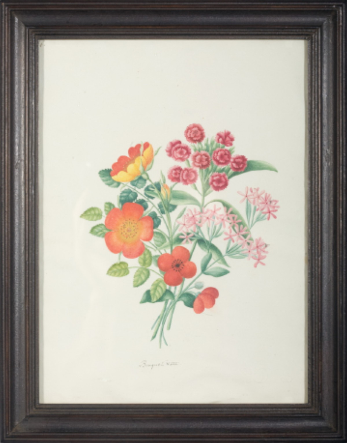 Appraisal: SET OF FOURTEEN WATERCOLOR FLORAL BOUQUETS CIRCA Watercolor on paper