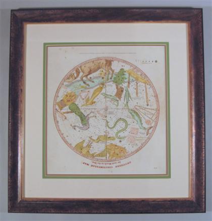 Appraisal: pieces Hand colored Engraved Celestial Maps Burritt Elijah Huntington F