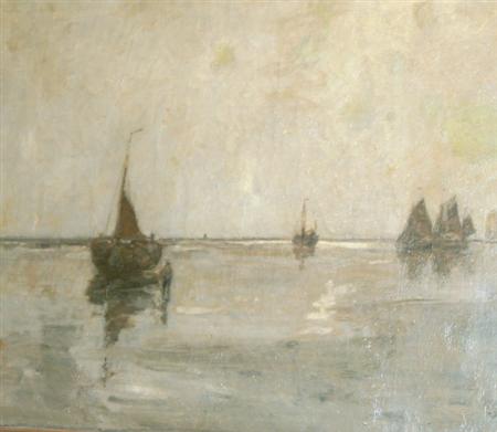 Appraisal: Richard Baseleer Belgian - Ships in a Bay Antwerp Estimate