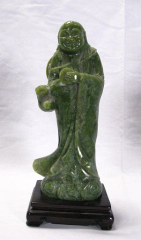 Appraisal: Oriental Jade Male Figure tall with base in box