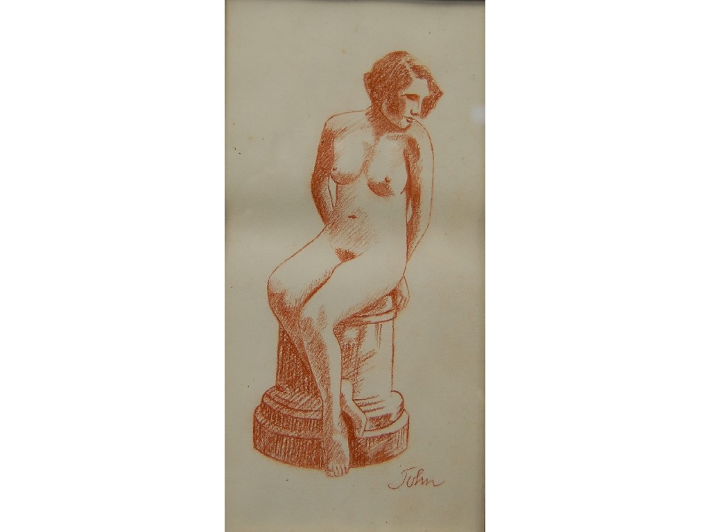 Appraisal: In the manner of Augustus John - Female nude study