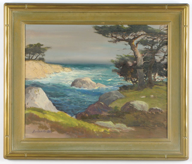 Appraisal: GEORGE SANDERS BICKERSTAFF OIL ON CANVAS Ukiah California - A