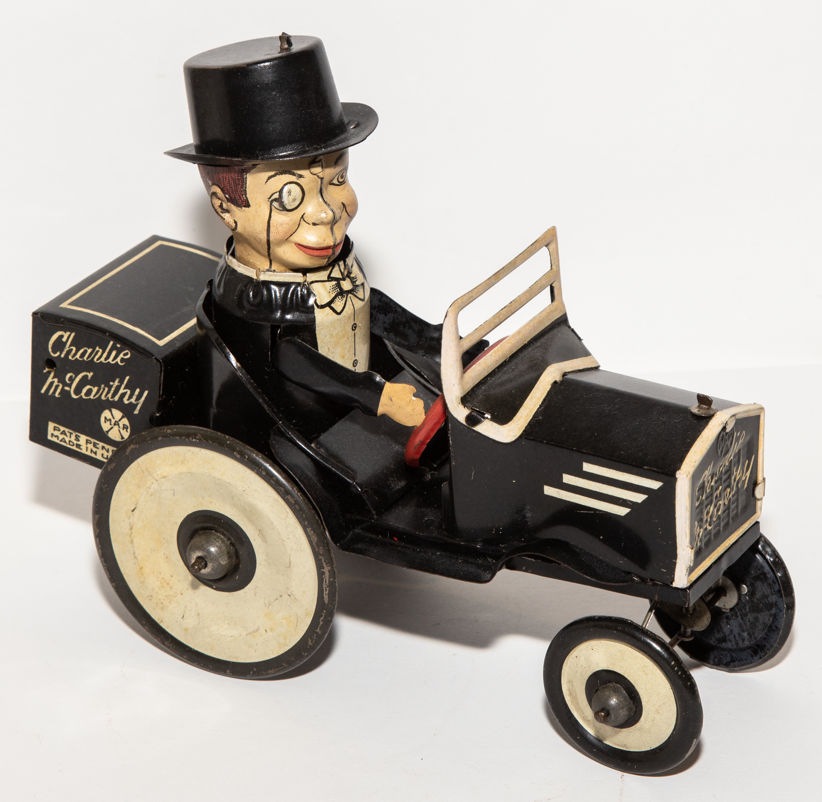 Appraisal: MARX TIN LITHO CHARLIE MCCARTHY CAR in H