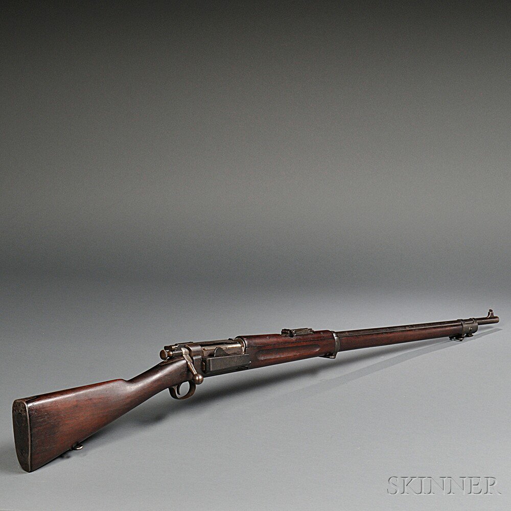 Appraisal: Model Krag Bolt Action Rifle c serial number walnut stock