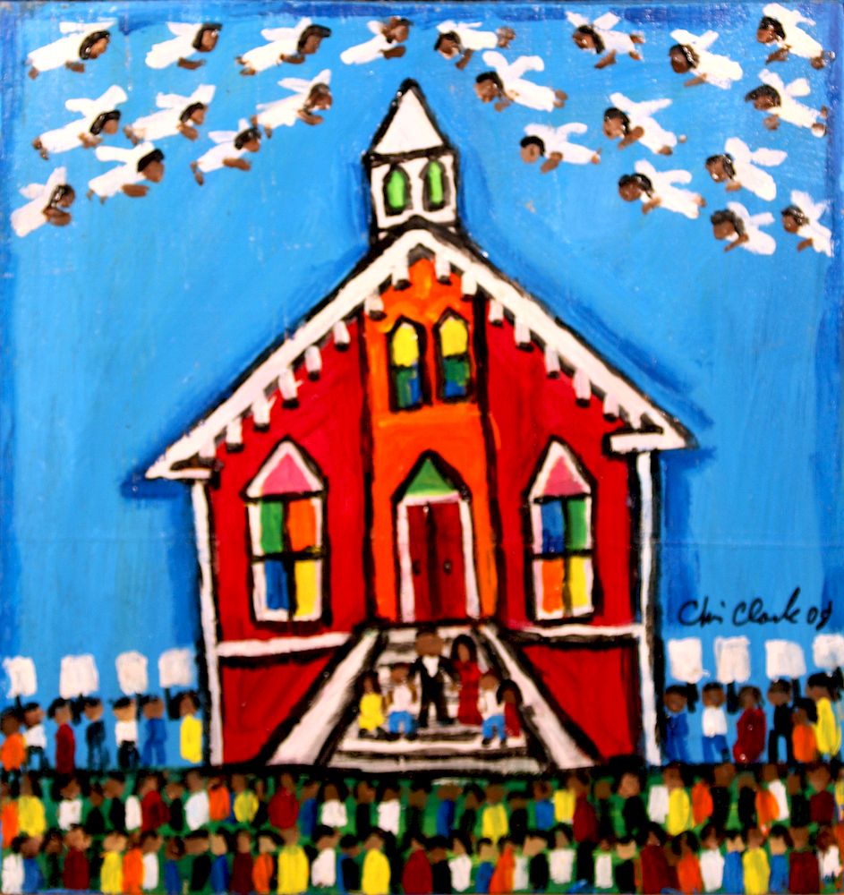 Appraisal: Outsider Art Chris Clark Dexter Avenue Baptist Church Clark Chris