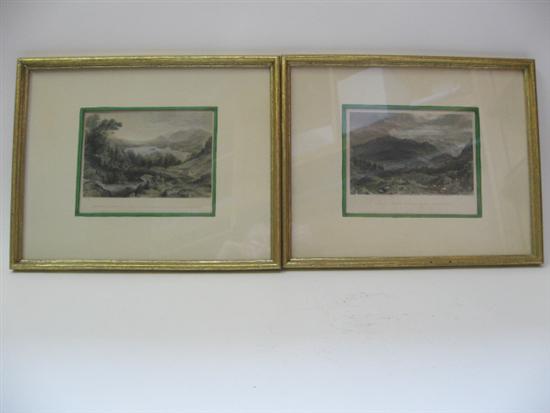 Appraisal: J Pickering th C Two Scenes of Cumberland engravings in