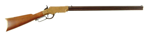 Appraisal: MARTIALLY MARKED MODEL HENRY LEVER ACTION RIFLE Cal RF Henry