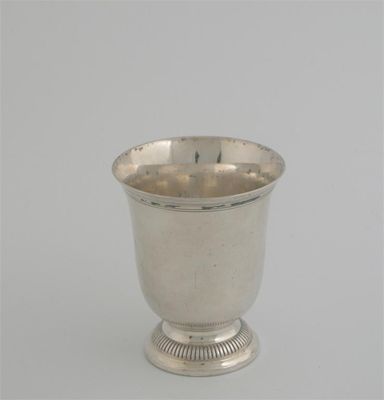 Appraisal: An early th century French beaker of plain campana form