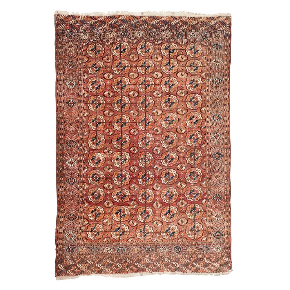 Appraisal: TEKKE CARPET TURKMENISTAN LATE TH EARLY TH CENTURY the rust