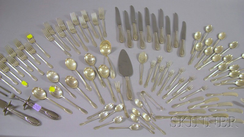 Appraisal: International Trousseau Pattern Partial Flatware Service approx troy oz weighable