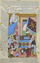 Appraisal: Qajar Persian Painting of Shahmana circa late th Century Gouache