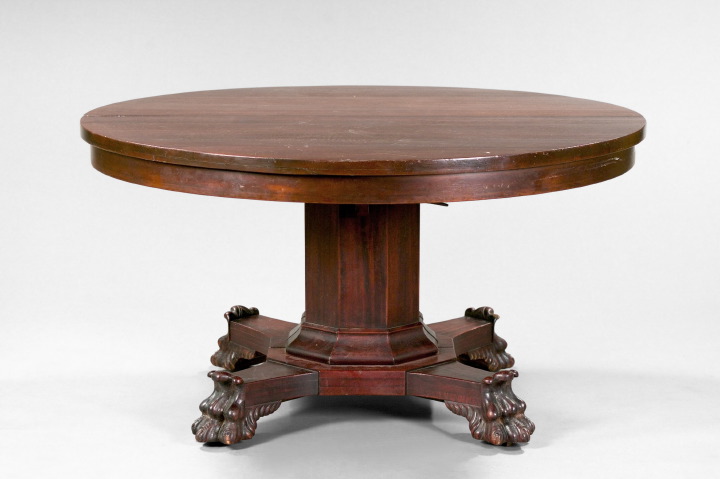 Appraisal: American Late Classical Revival Mahogany Dining Table late th century