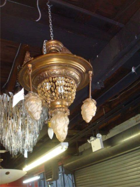 Appraisal: Mixed Metal Beaux Arts Style Chandelier Dimensions diameter x Estimate