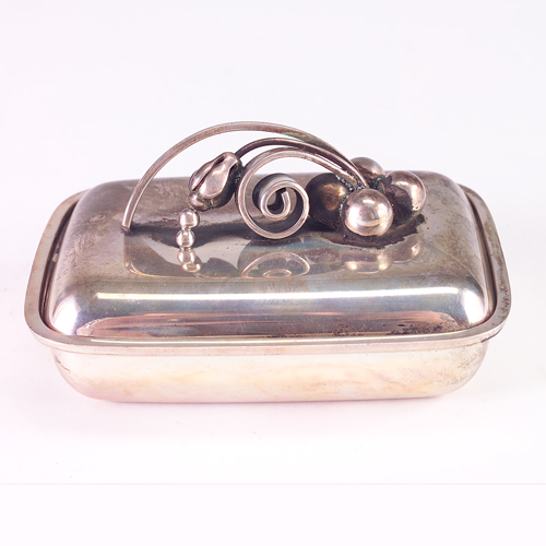 Appraisal: Sterling covered box with floral decoration t o x