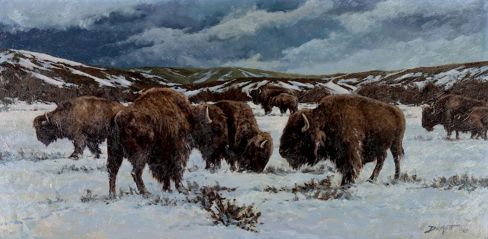 Appraisal: John DeMott American b Winter on the Plains John DeMott