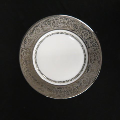 Appraisal: Platinum Band Hutschenreuther PorcelainPlates decorated by Stouffer excellent