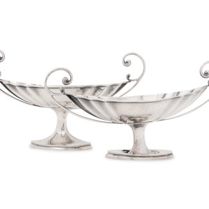 Appraisal: A Pair of American Silver Compotes Tuttle Silversmiths Boston MA