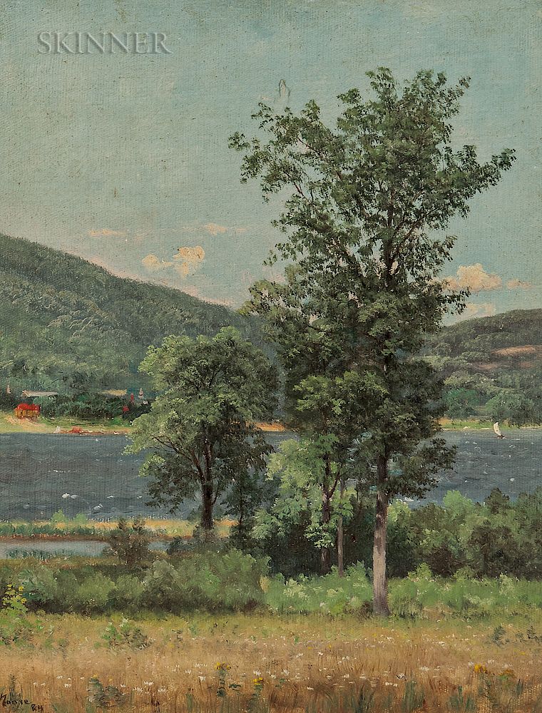 Appraisal: Nelson Augustus Moore American - Lake George South Shore Nelson