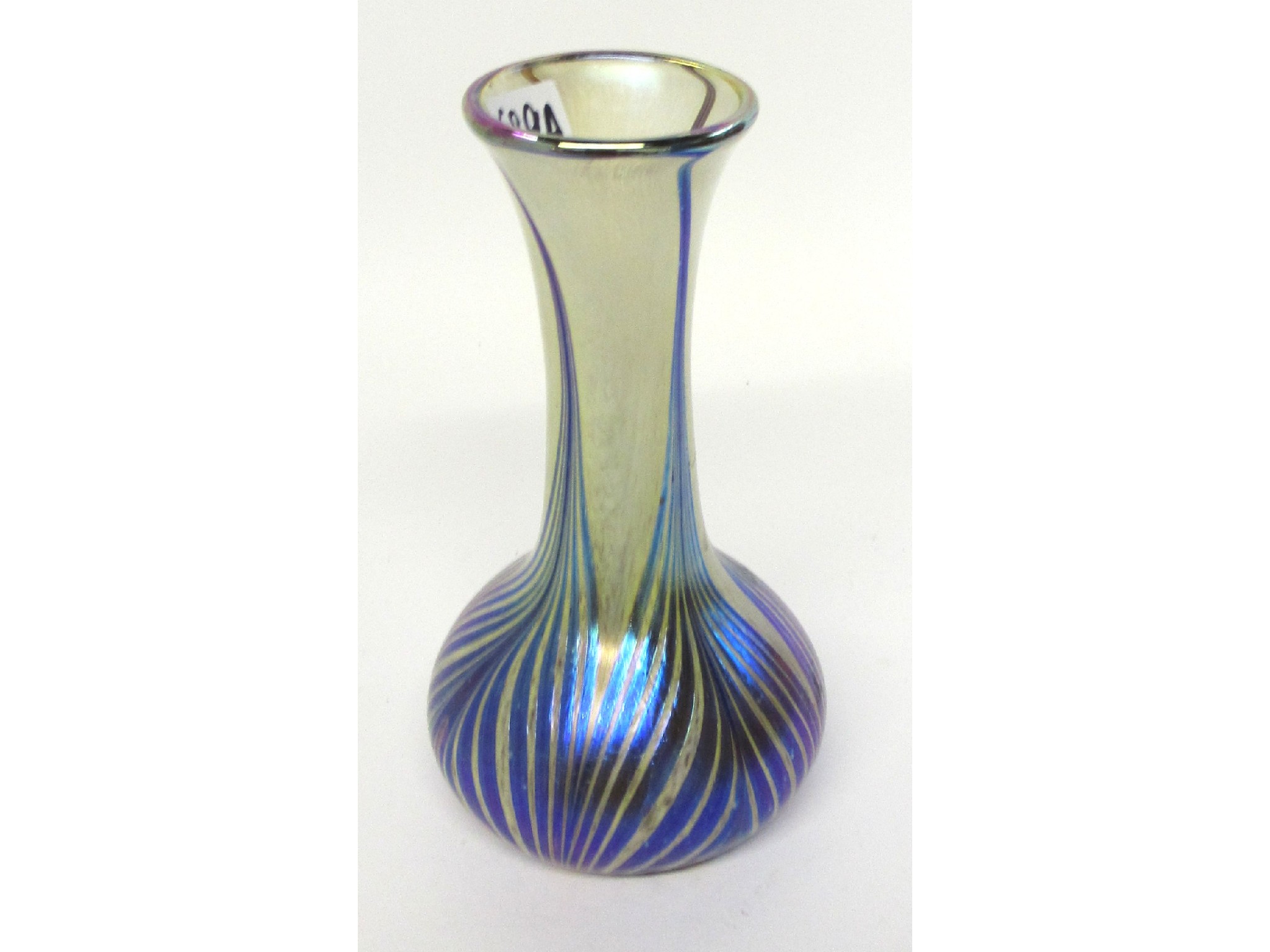 Appraisal: Adrian Sankey iridescent glass vase