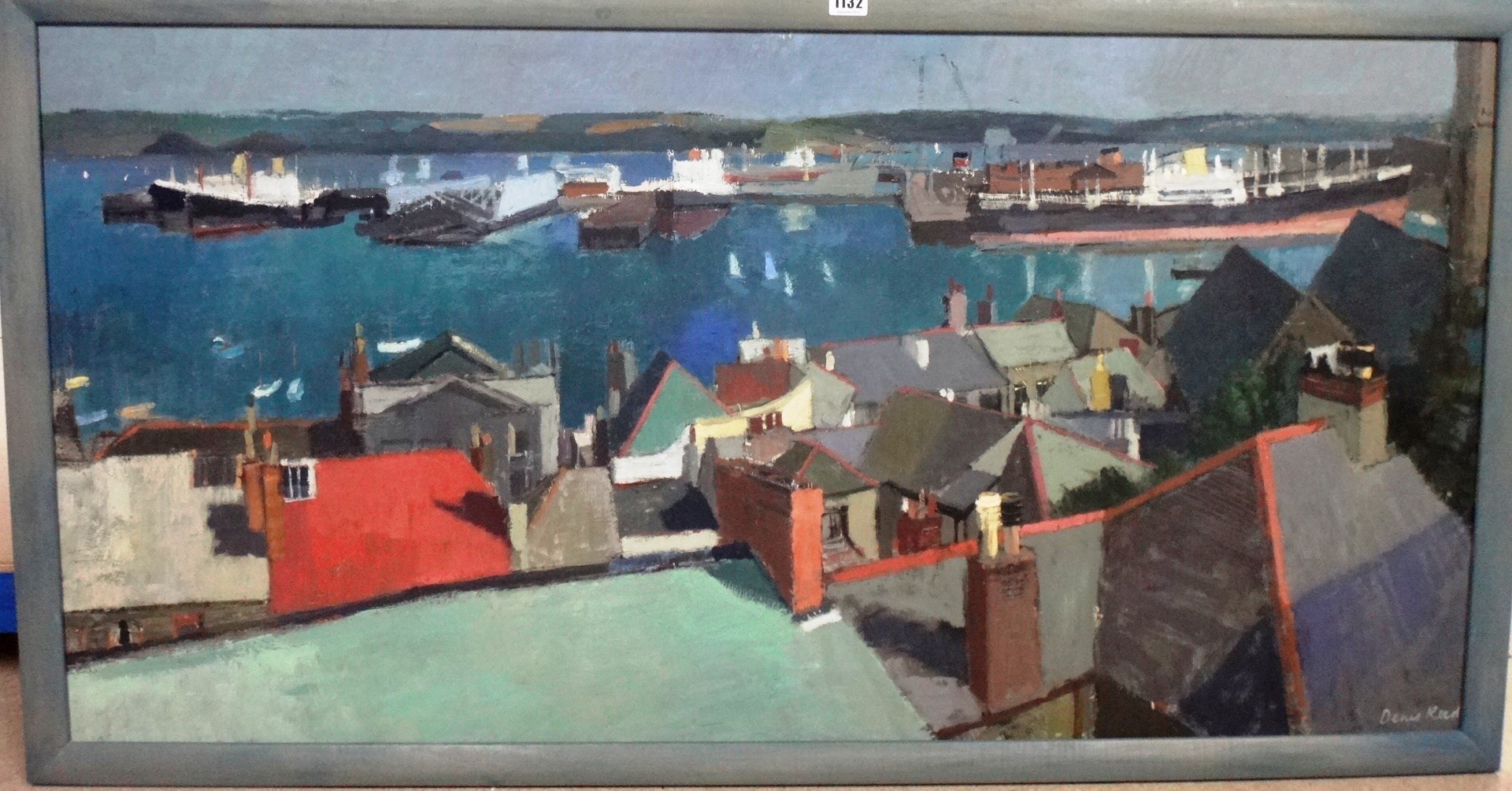 Appraisal: Dennis William Reed - Harbour scene possibly Bristol oil on