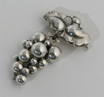 Appraisal: A Georg Jensen silver brooch model no cast as a