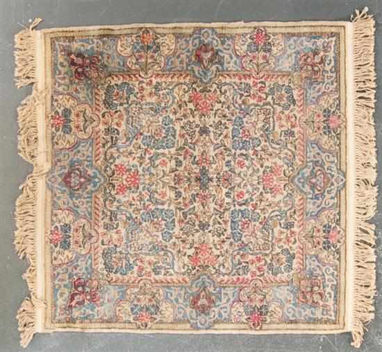 Appraisal: Semi-antique Kerman rug Persia circa approx x Estimate - Condition