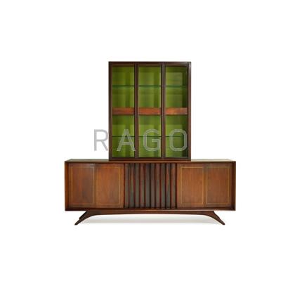 Appraisal: VLADIMIR KAGAN b KAGAN-DREYFUSS Cabinet and illuminated vitrine New York