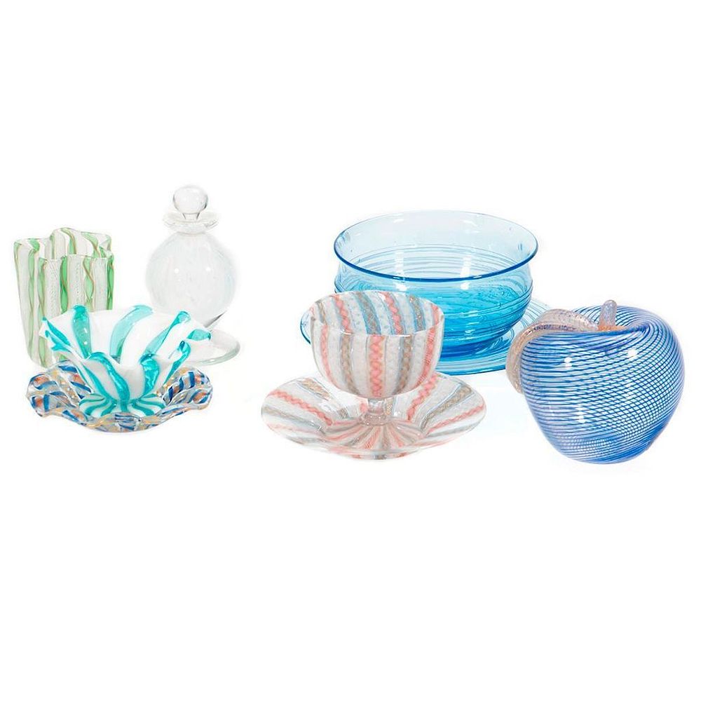 Appraisal: A Collection of Murano Glass The collection includes a stoppered